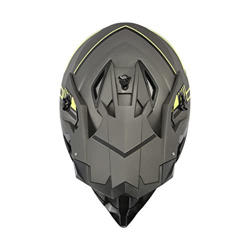 Image of SLMOTO DOT Certified Full Face Adult Motocross Motorcycle Helmet ATV Gray M