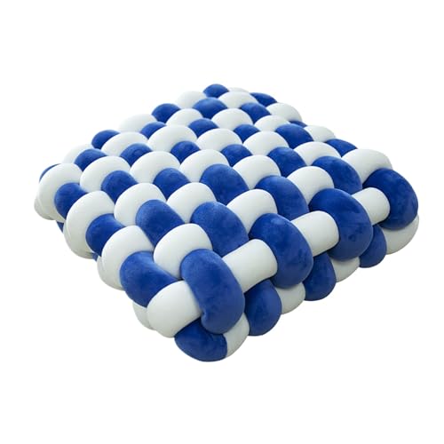 Soft Cushion - Knotted Back Support, Sleep Support Cushion, Meditation Cushion, Square Knotted Cushion, Soft Comfortable Square Knot Floor Ottoman | Creative Decorative Cushions For Living Room