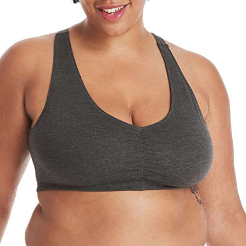 Image of Hanes Womens X-Temp Wireless Bra Pack, Stretch Pullover Bra, Low-Impact Racerback Bra, 2-Pack