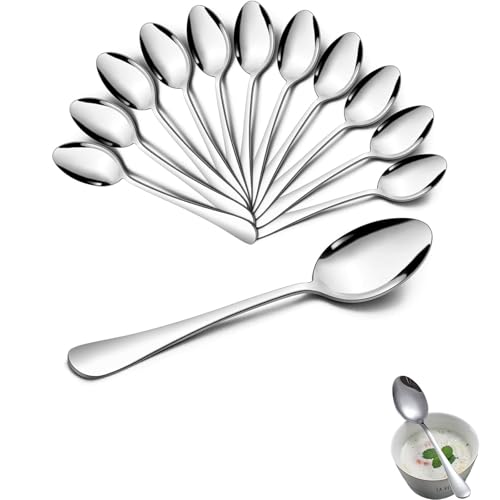 Opiniones y reviews de Cucharillas para sal - 5 favoritos. 49 12 Piezas Cucharas Cafeteras,Cuchara De Postre De Acero Inoxidable De Grado Alimenticio De 11.2 * 2.5 Cm, Ideal Para Uso Diario, Restaurantes, Cafeterías Y Actividades Al Aire...