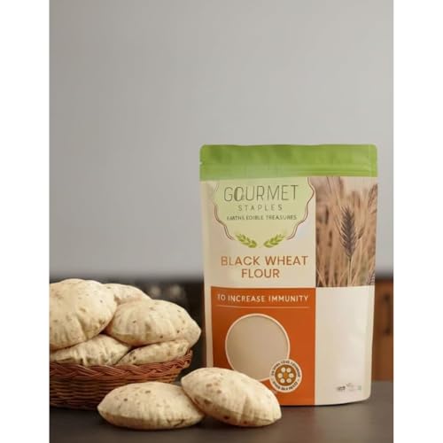 Black Wheat Flour - Supports Blood Sugar Balance & Heart Health | Natural Anthocyanins for Digestion (Pack of 2)