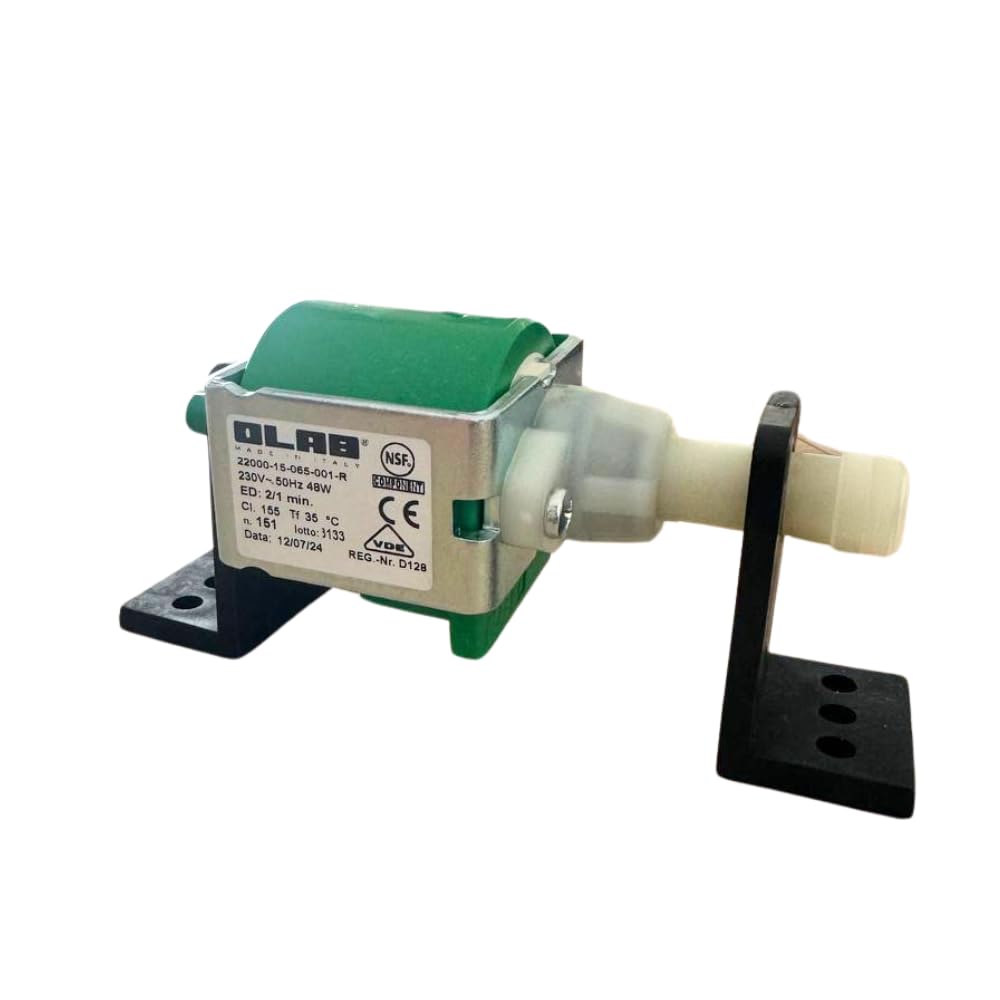 Pompa a Vibrazione per Macchine da Caffè Espresso - Pompa per Acqua Ricambio Universale - 230V 50Hz e 48W - Della Corte/Spinel/Grimac/GM Gastro/Delonghi/Aroma/Hibrev