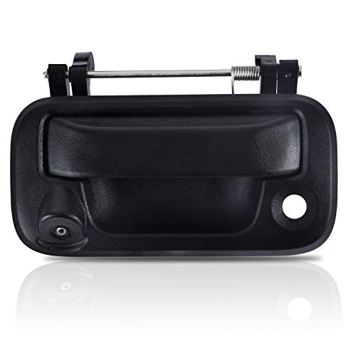 omotor Black Tailgate Backup Reverse Handle with Safety Parking Backup Camera for Ford F150 F250 F350 F450 F550 2005-2016 Pickup Truck Wide Angle Vision