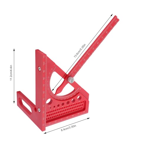 Regla medidora de ángulos 3D Fabater de aluminio miniatura 5