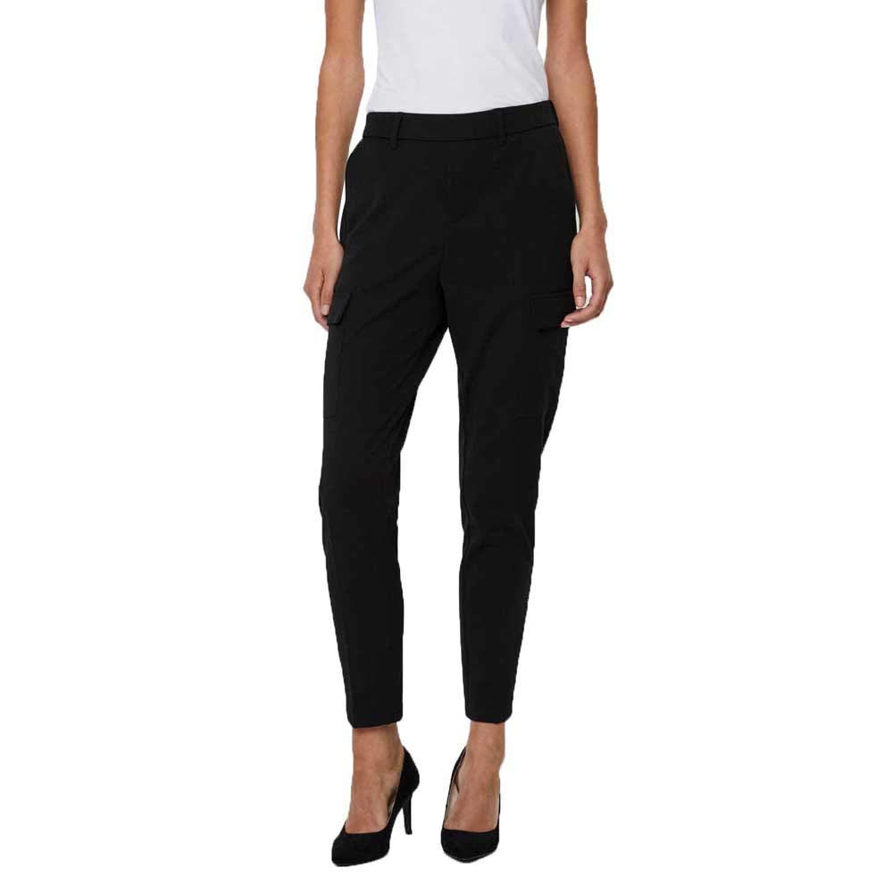 Vero Moda Women's Vmmaya Mr Loose Solid Pant Noos Pants , Black (Black Black),S / 34L