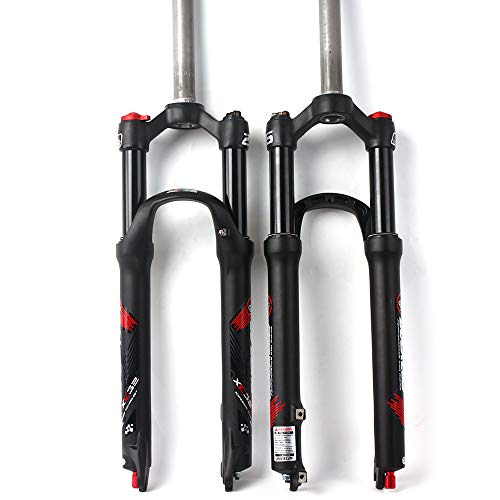 BUCKLOS 【US Stock】 MTB Coil Front Fork, 26/27.5/29 inch Mountain Bike Suspension Fork