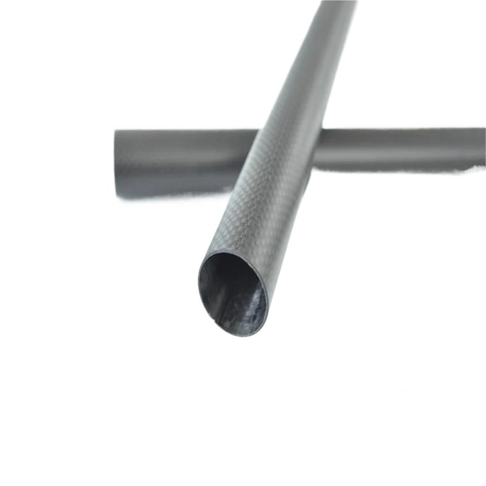Tubo De Fibra De Carbono Tubo de fibra de carbono de 2,0 mm de espesor | Diámetro exterior 8~114 mm Longitud 500 mm(48x44 Twill Glossy)