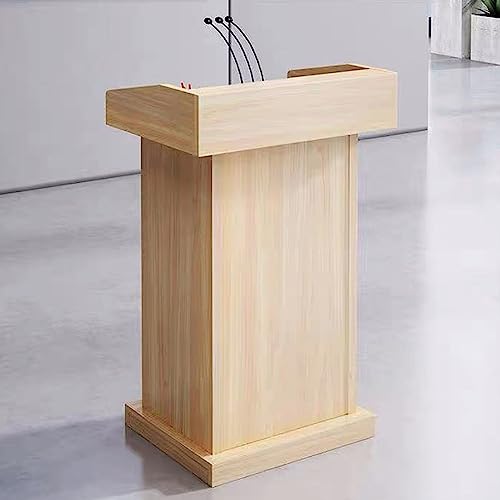vhdurike Podio de Madera, púlpito de Iglesia Premium, Atril de Habla Escolar, Soporte de anfitriona de 44 Pulgadas de Alto, podios de pie, Escritorio de recepción para conferencias de Oficina,B