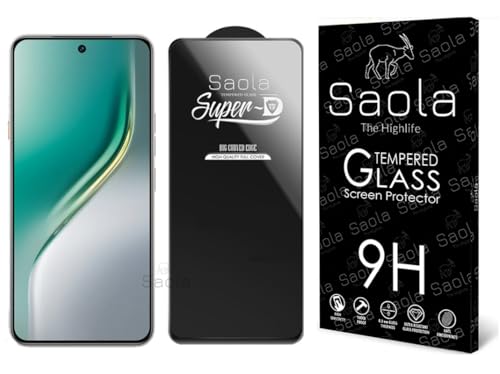 Saola® HD+ Oleophobic Tempered Glass For Tecno Camon 40 Premier (PACK OF 1) with Free Installation Kit. Full screen Coverage. Free Replacement If Received Damaged - 6.67 inch