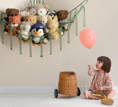 image for mirolam Stuffed Animal Hammock-Large Stuffed Animal Net For Toys Corne