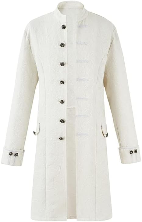 Men's Steampunk Renaissance Tailcoat Jacket Gothic Victorian Frock Coat - Image 2