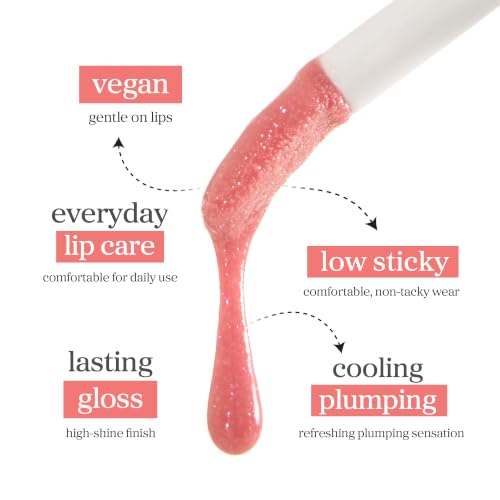 Image of NOONI Appleberry Lip Oil Shimmer - Plumping Tinted Glossy Lip Oil