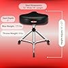 GIBRALTAR Drum Stool, Drum Stool 6000 Series Moto Seat, 6608 (Diameter: 39cm, Vinyl Seat, Super Lock, Tripod Position, 'Super Foot' Rubber Feet, stability, comfortable) #2