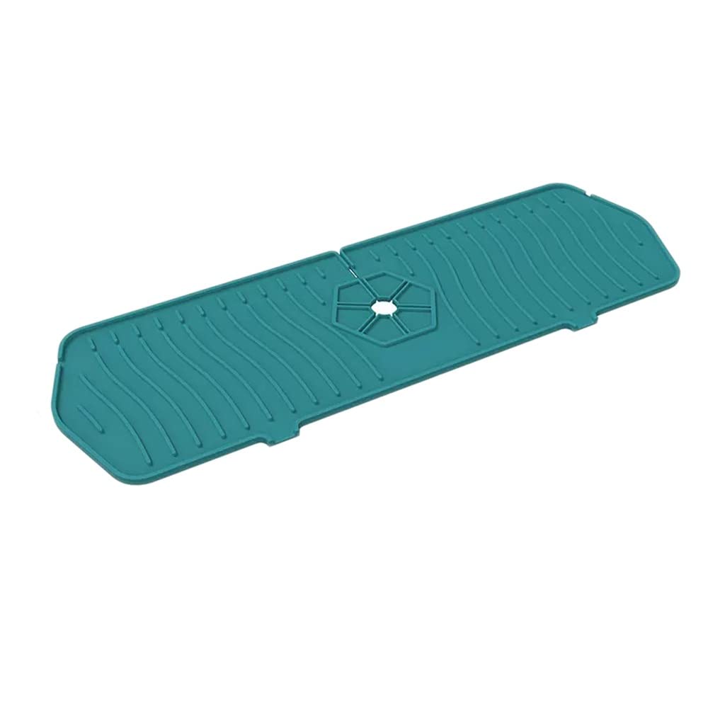 Tapis en silicone pour évier anti-éclaboussures cuisine XMING vert protection plan de travail