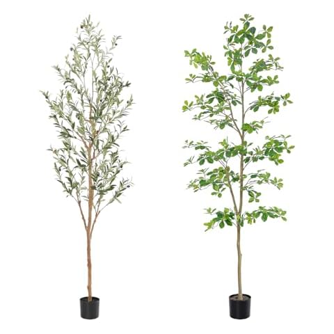 Bellacat Faux Olive Tree 7ft ， Faux Black Olive Tree 7ft Cover