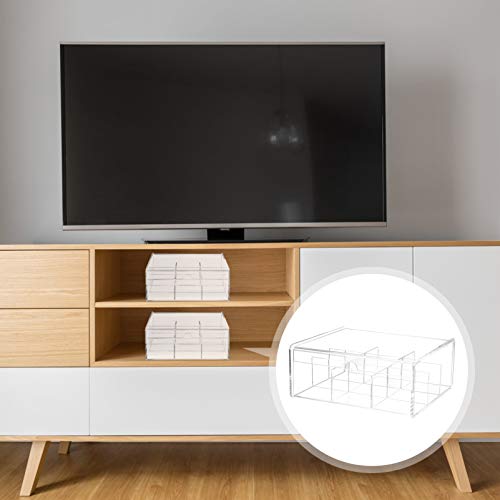 Cabilock Acrílico Titular Condimento Recipientes de Chá Caddy Caixa de Armazenamento Bin Bancada Est