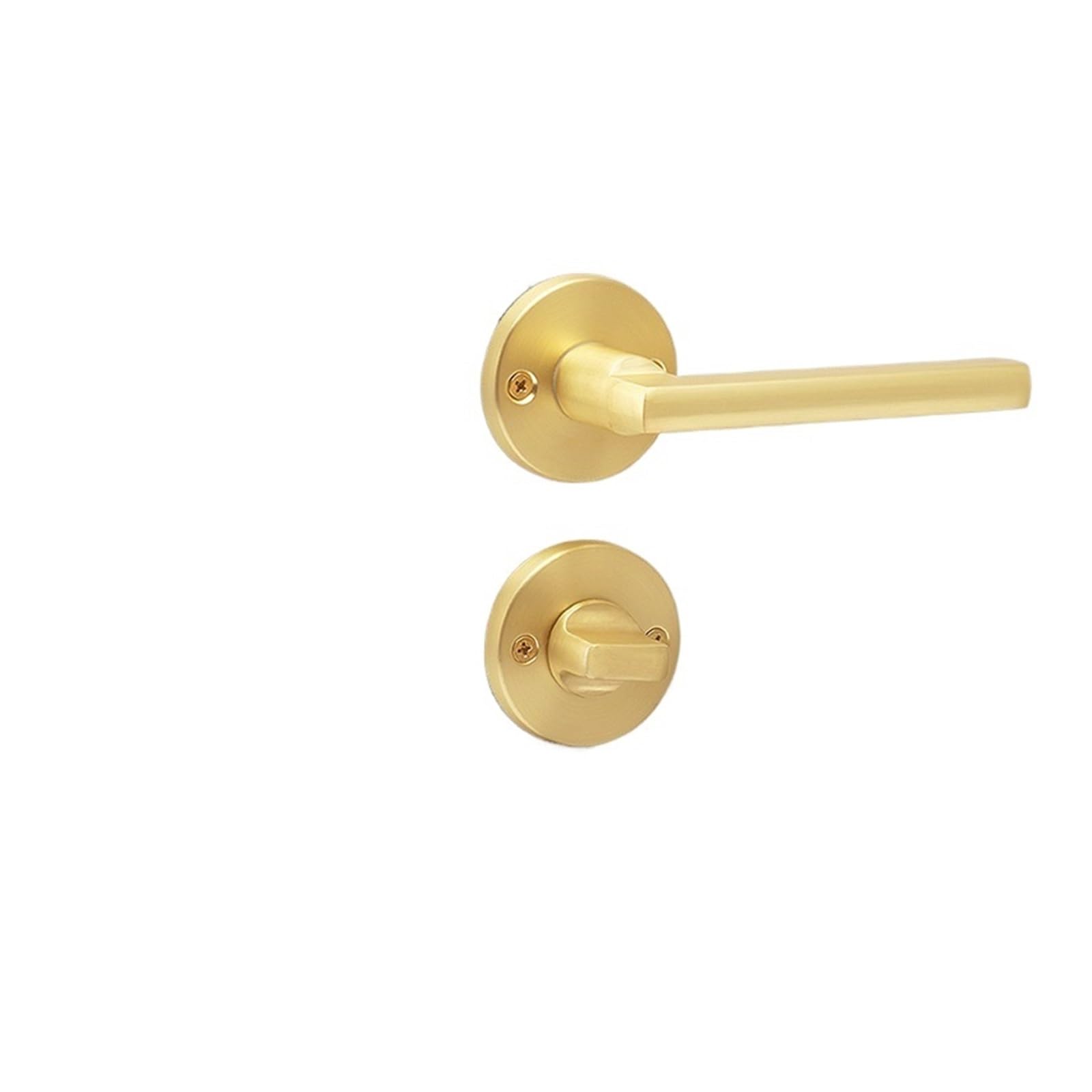 ZONSHJDKR Invisible Wooden Door Lock Secret Split Single Tongue Indoor Room Bedroom Handle Zinc Alloy(Brushed Copper A01 05)