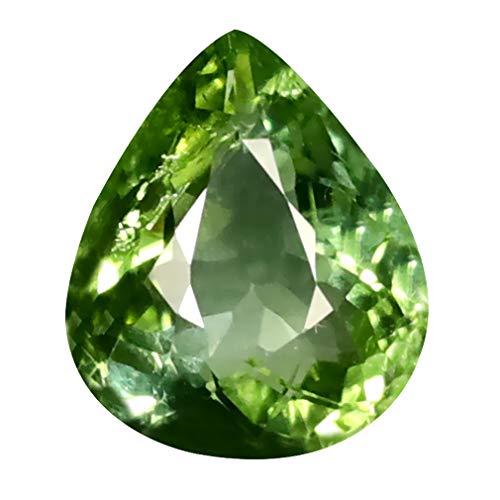 Tourmaline verte en poire 1,46 ct, le cadeau idéal en pierre précieuse naturelle
