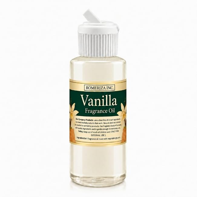1 Fl Oz Vanilla Fragrance Body Oil In Plastic Bottle