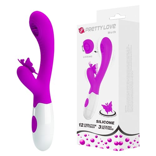 Vibromasseur Pretty Love Moth avec Langue Vibrante