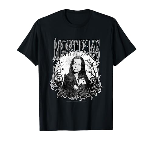 The Addams Family Morticia's Apothecary Dark Gothic Floral T-Shirt