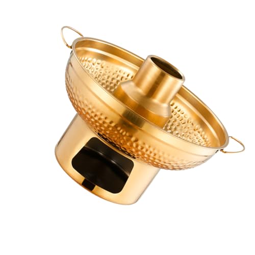 FUNOMOCYA Dessert Hot Pot Cooking Pot Stainless Steel Pan for 1 Person Outdoor Kitchen Supply