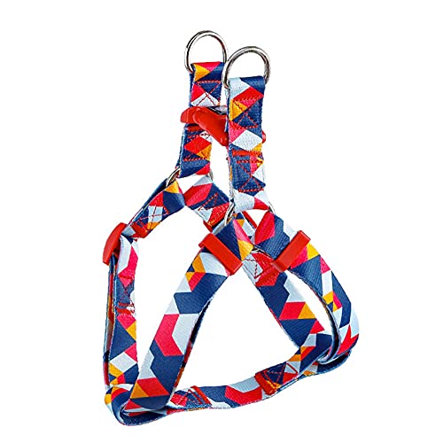 EVERKING Dog Harness Geometric Design 3 Sizes 1 Patterns Strong Durable Fashionable Gift for Pet Lovers-Volcano (Volcano, S)