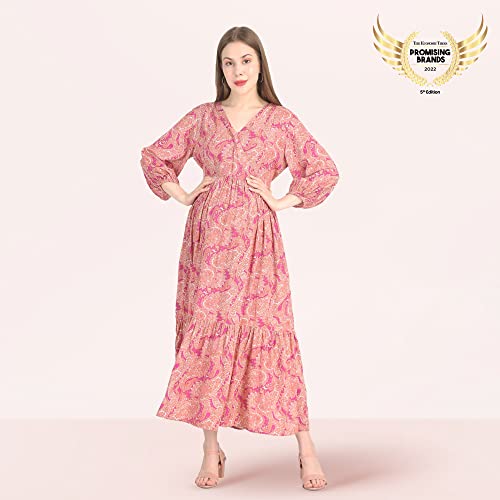 Mylo-Essentials-Pre-Post-MaternityNursing-Maxi-Dress-with-Both-Sides-Zipper-for-Easy-Feeding--Persian-Paisley