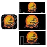 Bonsai Tree Funny Stickers Decals Cover for Switch Console and Switch Lite Full Wrap Protective Film Sticker