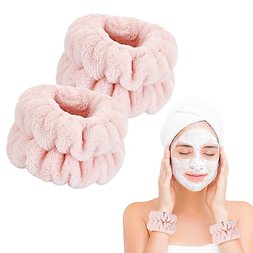Dorbetar Wrist Bands for Washing Face, Spa Wristbands for Washing Face, Microfiber Wrist Towels for Washing Face, Face Wash Wristbands, Arm Bands for Washing Face for Woman Children