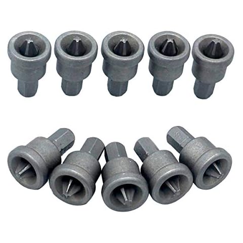 Amtech F0720 Drywall Screwdriver Bits, 10pc Hex Shank, Phillips 2, 65mm Cover