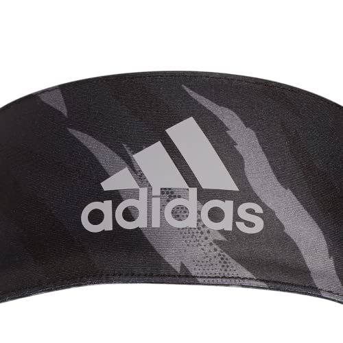 Image of adidas Alphaskin Tie Headband, Core Tiger AOP Black /Grey, One Size