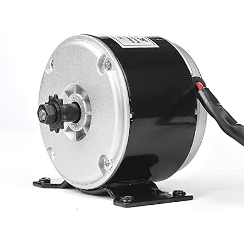 Kunray Electric Brush Motor 24V 250W Permanent Magnet Brushed DC Motor 2650RPM Brush Motor for Scooter Bicycle Cover