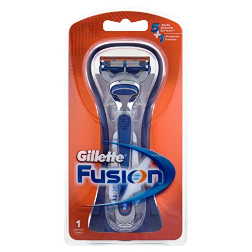 Image of Gillette Fusion Manual Razor and Gillette Fusion Manual Shaving Razor Blades - 4s Pack (Cartridge) combo pack