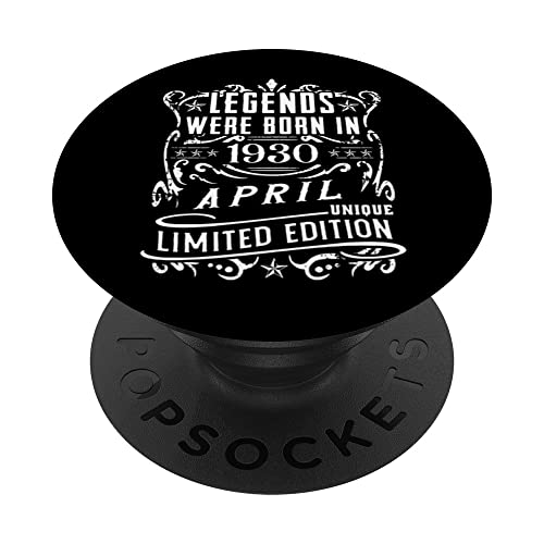 Cumpleaños Abril 1930 Edición Limitada Regalo April PopSockets PopGrip Intercambiable