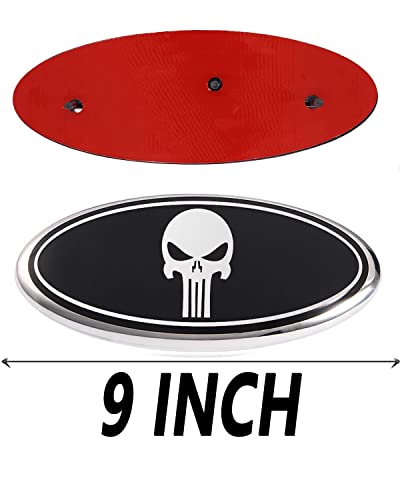 Linoah 9 Inch Front Grill Rear Tailgate Emblem For 04-14 F150, 11-14 Edge, 11-16 Explorer, 06-11 Ranger, 07-14 Expedition, 9"X3.5" For Ford #TOP1