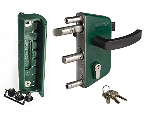 LOCINOX Verde LAKZ P1 Cerradura económica para puertas de jardín con SMKLQF2...