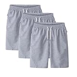 Generisch 3er Pack Kurze Hosen Herren Shorts Sommer Sporthose mit Reißverschlusstaschen Elastischer Taille Bermuda Shorts mit Kordelzug Laufshorts Sportshorts Joggingshorts Freizeithose (3PC-03, M)