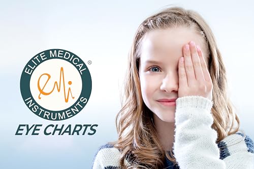 Image of Elite Medical Instruments USA Snellen Pocket Eye Chart - Compact 7.5 inchx4 inch Design for 6-Foot Eye Exams, Ideal for Portable Vision Testing - EC-PSN (Pack of 2)