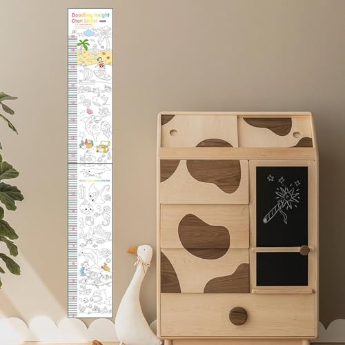 Toise para colorear con medida de crecimiento y decoración de pared infantil 2
