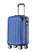 BEIBYE Hartschalen-Koffer Trolley Rollkoffer Reisekoffer Handgepäck 4 Rollen (M-L-XL-Set) (Blau, M)