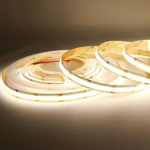 Image of LEDENET COB LED Strip Light White CCT Tunable 2700K-6000K DC12V 3040LEDs CRI90+ High Density LED Tape Lights 16.4Ft /5M Dimmable LED Light Ribbon for Bedroom Indoor