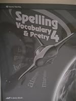 Spelling Vocabulary and Poetry 4th grade...A BEKA (Teacher's Test Key) B0041T9TJO Book Cover