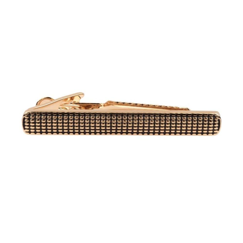the tie hub Woodlurk Gold Tie Bar – Classic Gold Tie Clip for Men, Formal Wear-picture-11