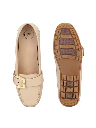Image of egoss Lady Boss X Premium Genuine Leather Loafer Casual Shoes for Women-LG-15