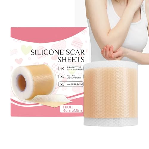 Hojas De Cicatrices De Silicona De Médico | Parches Para El Cuidado De La Piel De 4 Pulgadas | Parches De Silicona Para Eliminar Cicatrices | Cinta Facial Diseñada Para Reducir La Visibilidad De