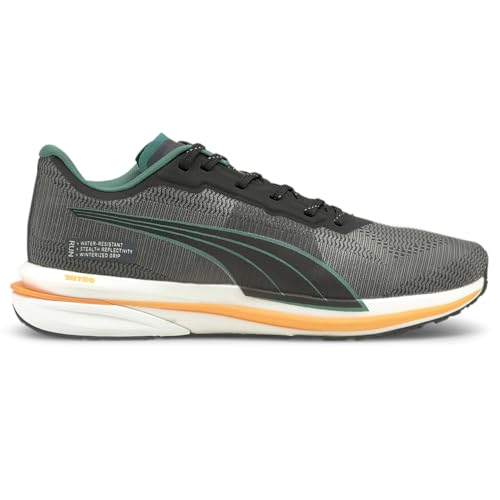 PUMA Mens Velocity Nitro WTR Running Sneakers Shoes - Green, Grey - Size 12 M