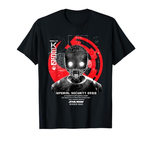 T-shirt Star Wars K-2SO imprimé Rogue One, un vêtement streetwear au design d'un droïde