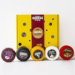 Gourmet Cheese Gift Tray. A Wonderful Selection Box of Five Cheese Perfect for A Birthday Hamper. The Ultimate Unusual Gifts for A Cheese Lover to Enjoy for Lunch. The Chuckling Cheese Company.