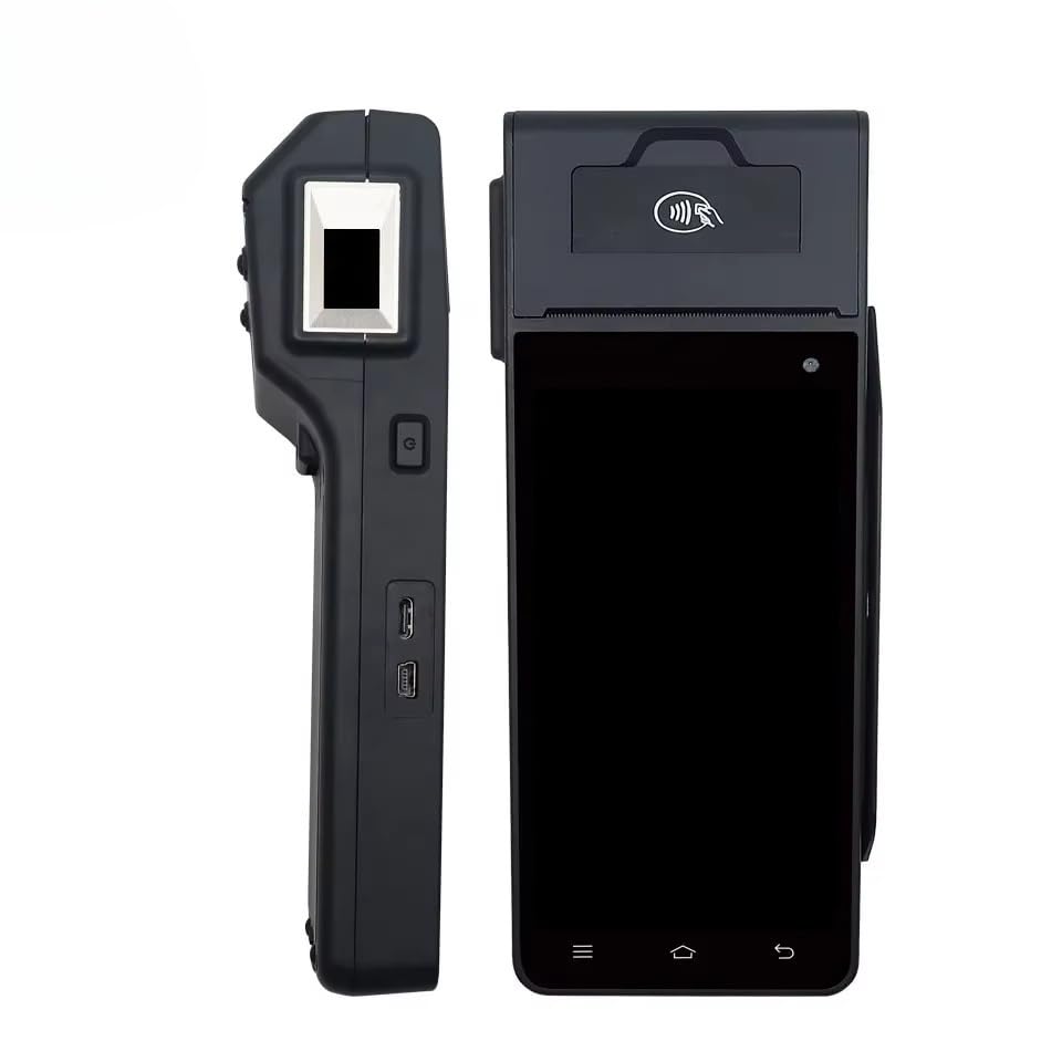JOJIDE Impresora de Mano, Máquina de Deslizamiento de Tarjetas EDC POS portátil con WiFi 4G 12.0 con Sistema POS de Impresora